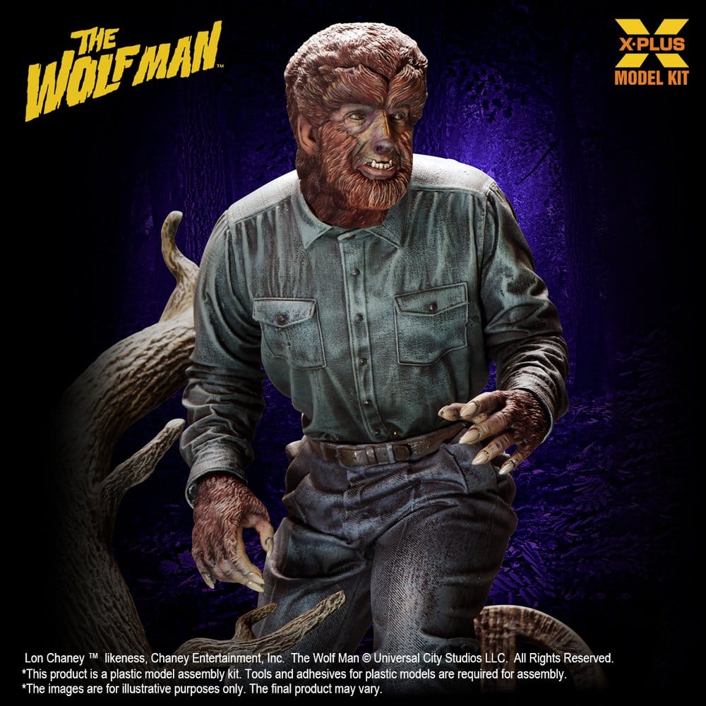 The Wolf Man Plastic Model Kit 1/8 Lon Chaney Jr. as Wolf Man 22 cm (Reproduction)