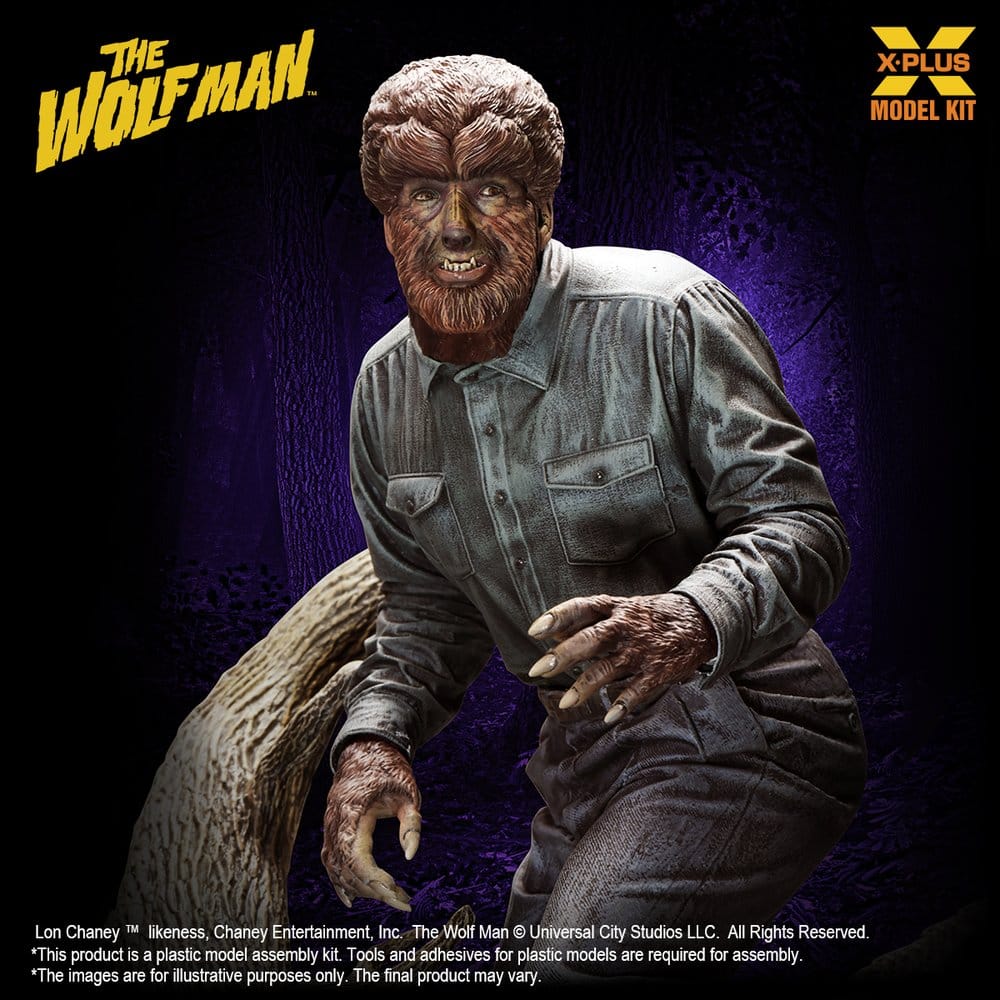 The Wolf Man Plastic Model Kit 1/8 Lon Chaney Jr. as Wolf Man 22 cm (Reproduction)